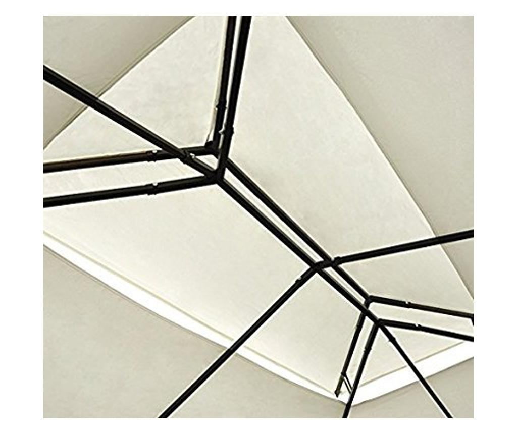 Outsunny Acoperis De Schimb Impermeabil Pentru Gazebo Pentru Gradina Dublu Strat 3x3m, Crem - 7