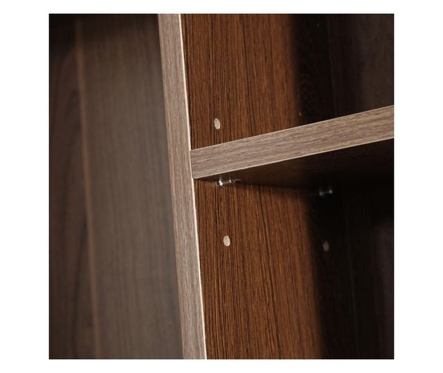 Homcom Librarie De Perete In Lemn, Maro, 195x102x23.5cm
