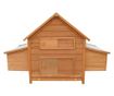 Pawhut Cotet Pentru Gaini De Gradina Din Lemn De Brad, Lemn Verde, 160x98.5x107cm