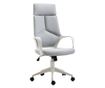 Homcom Scau De Birou Ergonomic Fotoliu Prezidential In Tesatura Reglabila Si Rotativ In Mesh, Grigio thumbnail 1