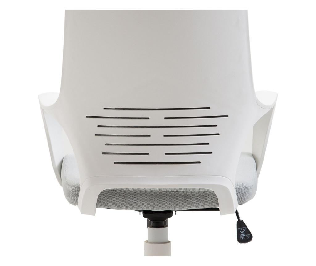 Homcom Scau De Birou Ergonomic Fotoliu Prezidential In Tesatura Reglabila Si Rotativ In Mesh, Grigio - 9
