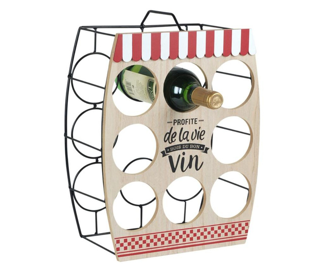 Suport pentru sticle de vin Signes Grimalt, lemn, 30x16x38 cm, multicolor