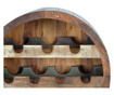 Suport pentru sticle Giner Y Colomer, lemn reciclat, 60x32x95 cm, multicolor