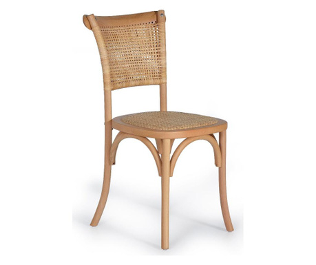 Set 2 scaune Giner Y Colomer, natural, 53x48x89 cm