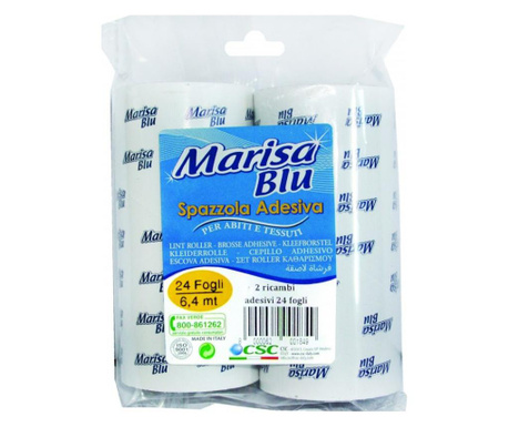 Marisa Blu лепящи ролки - пълнител за почистване на косми и власинки, 2 бр