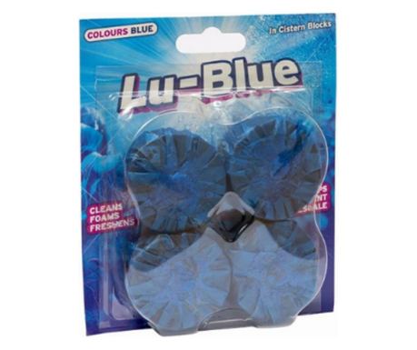 Lu Blue Wc таблетка, синя вода, 4 бр.