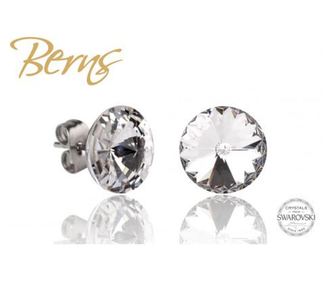 Cercei, cristale Swarovski, diametru 10mm