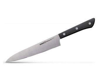 Samura-Harakiri univerzális kés, AUS-8 acél, 20 cm, ezüst/fekete