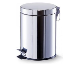 Zeller pedálos szemetes, rozsdamentes acél, 5 liter, 22x30 cm