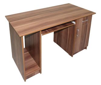 Birou Nero cu 1 usa si 1 sertar, Prun, 120x74x60 cm