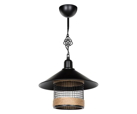 Lustra Squid Lighting, fier, Energy-saving bulb or LED bulb recomended, max. 25 W, negru, 30x30x54 cm