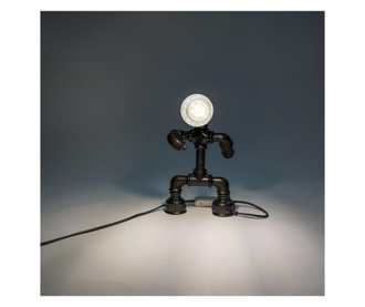 Lampa De Birou, In Stil Industrial, Alegrete, 17x27x10 cm, Negru Got Wood, metal, negru, 17x10x27 cm