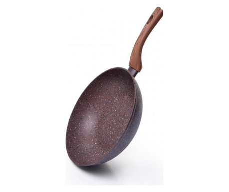 Tigaie wok Fissman-Magic Brown, 24x7 cm, aluminiu, maro