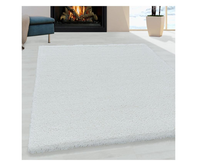 Covor Ayyildiz Carpet, Fluffy White, 60x110 cm, alb