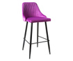 Set 2 scaune de bar Novita Home, Purple, mov, 55x51x108 cm