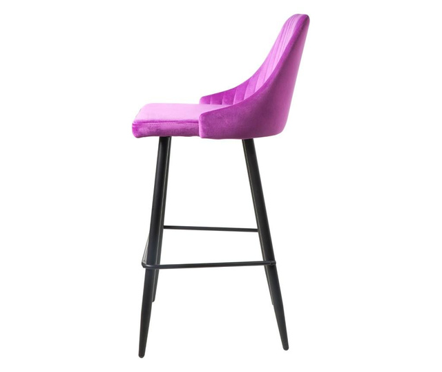 Set 2 scaune de bar Novita Home, Purple, mov, 55x51x108 cm