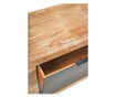 Bufet inferior Novita Home, lemn de salcam, 180x45x80 cm, maro/negru
