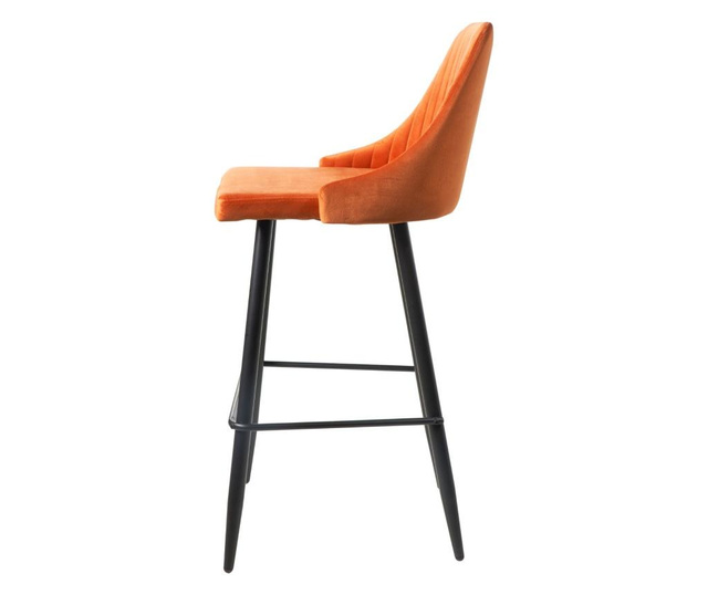 Set 2 scaune de bar Novita Home, Caramel, maro caramel, 55x51x108 cm