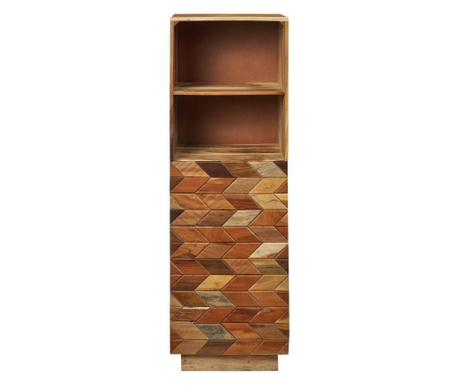 Dulapior Novita Home, lemn reciclat, 40x32x122 cm, maro