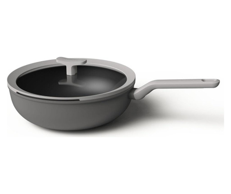 Tigaie wok berghoff-leo, 28 cm, aluminiu, negru/gri 4.2l