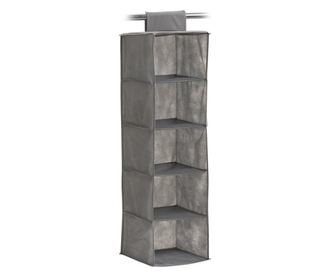 Organizator pentru dulap Zeller, textil, gri, 28x28x95 cm