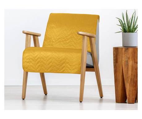 Prošivena navlaka za fotelju Luiz Yellow 70x160 cm