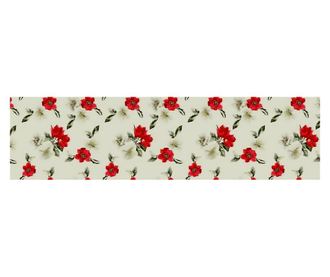 Lenjerie de pat pentru o persoana cu husa elastic pat si fata perna dreptunghiulara, tuscany, bumbac mercerizat, multicolor Sofi