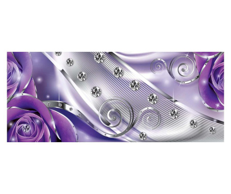 Fototapet Degrets 83985 Diamant Floral Violet 3d Vlies  104x250 cm