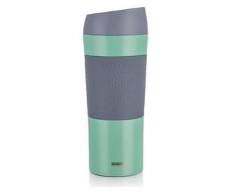 Cana de calatorie Banquet, Matty Green, inox, verde, 400 ml