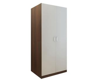 Dulap Nuc Cu 2 Usi Albe Si 4 Polite De Depozitare, 200x80x40 Cm, Pal 18mm Si Cant Abs
