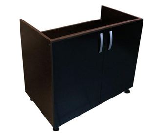 Masca Pentru Chiuveta Cu 2 Usi Wenge 80x87x50 Cm Din Pal De 18 Mm Si Cant Abs
