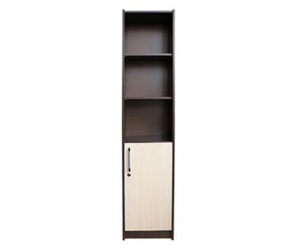 Raft birou 1 usa mica, Wenge/Brad, 40 x 190 x 36 cm