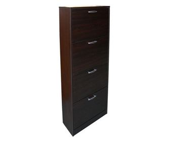 Pantofar 4 Usi Mic, Wenge, 80 x 84 x 26 cm