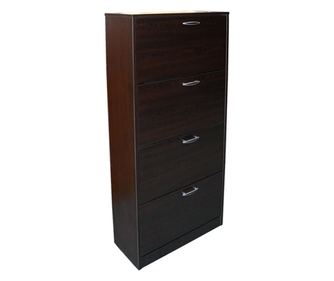 Pantofar 4 Usi Mare, Wenge, 80 x 84 x 26 cm