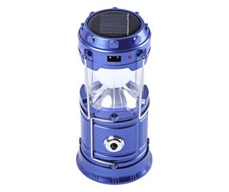 Felinar Camping LED Reincarcabil cu Lanterna - Panou Solar si USB