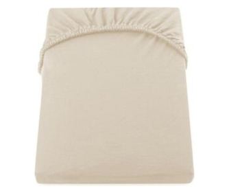 Cearceaf pat cu elastic 160*200+25cm yuni crem