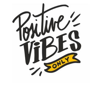 Sticker Faianta Sau Perete Bucatarie, Cu Mesaj, Positive Vibes Only, 57 X 60 Cm