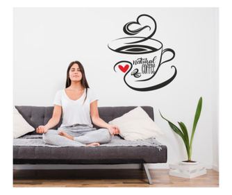 Sticker Decorativ Pentru Bucatarie, Natural Coffee, Ceasca De Cafea, 57 X 64 Cm