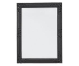 Dekoratív fali tükör fekete fa kerettel Miro 62x3x82 cm