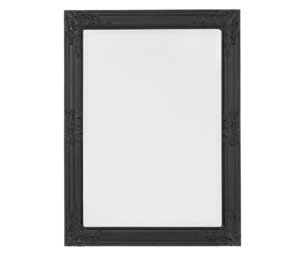 Oglinda decorativa perete cu rama lemn neagra Miro 62x3x82 cm