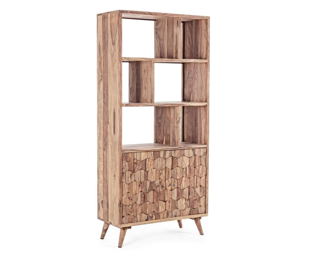 Biblioteca lemn natur Kant 89.5 cm x 40 cm x 192 h