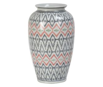 Kongó tarka porcelán váza Ø 17 cm x 27 h