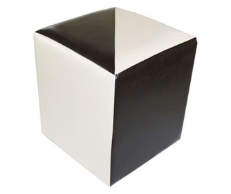 Taburet Cub Piele MOZAIC, 38 x 42 x 38 cm