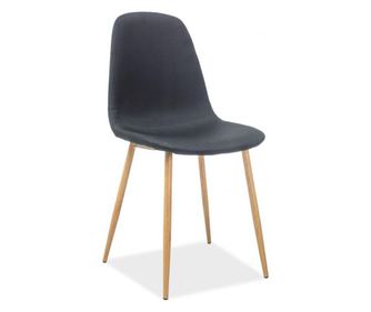 Scaun Dining Fox, Textil, Negru, 86x44 Cm
