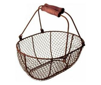 Cos Metalic Cu Maner, 43x30x17 Cm