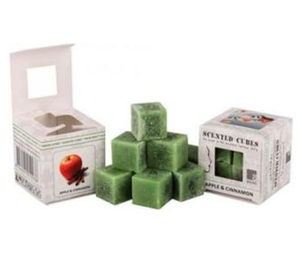 Ароматизирани восъчни кубчета, 8 броя, аромат на бергамот