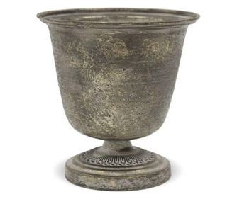 Pocal Metalic, Auriu/gri, 18 Cm
