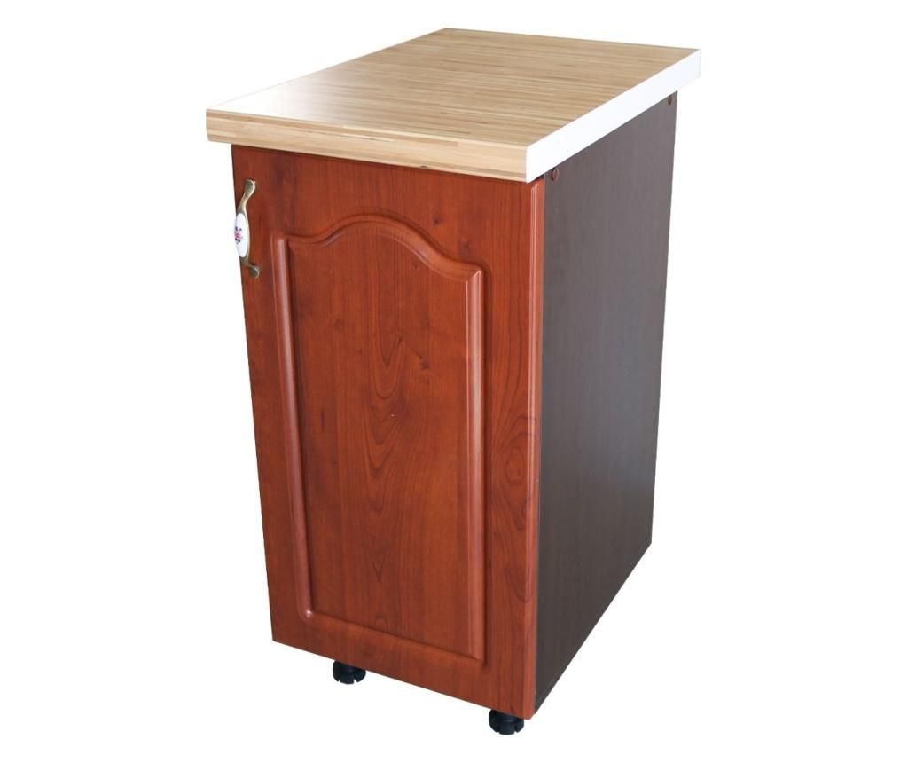 Corp inferior cu 1 Usa Dreapta Zebra, Wenge/MDF Cedru Mustata, blat Artar 40 x 85 x 60 cm