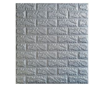 Тапет DEGRETS 99201, Самозалепващ, 3D тапет, сив  70см x 77см x 6мм