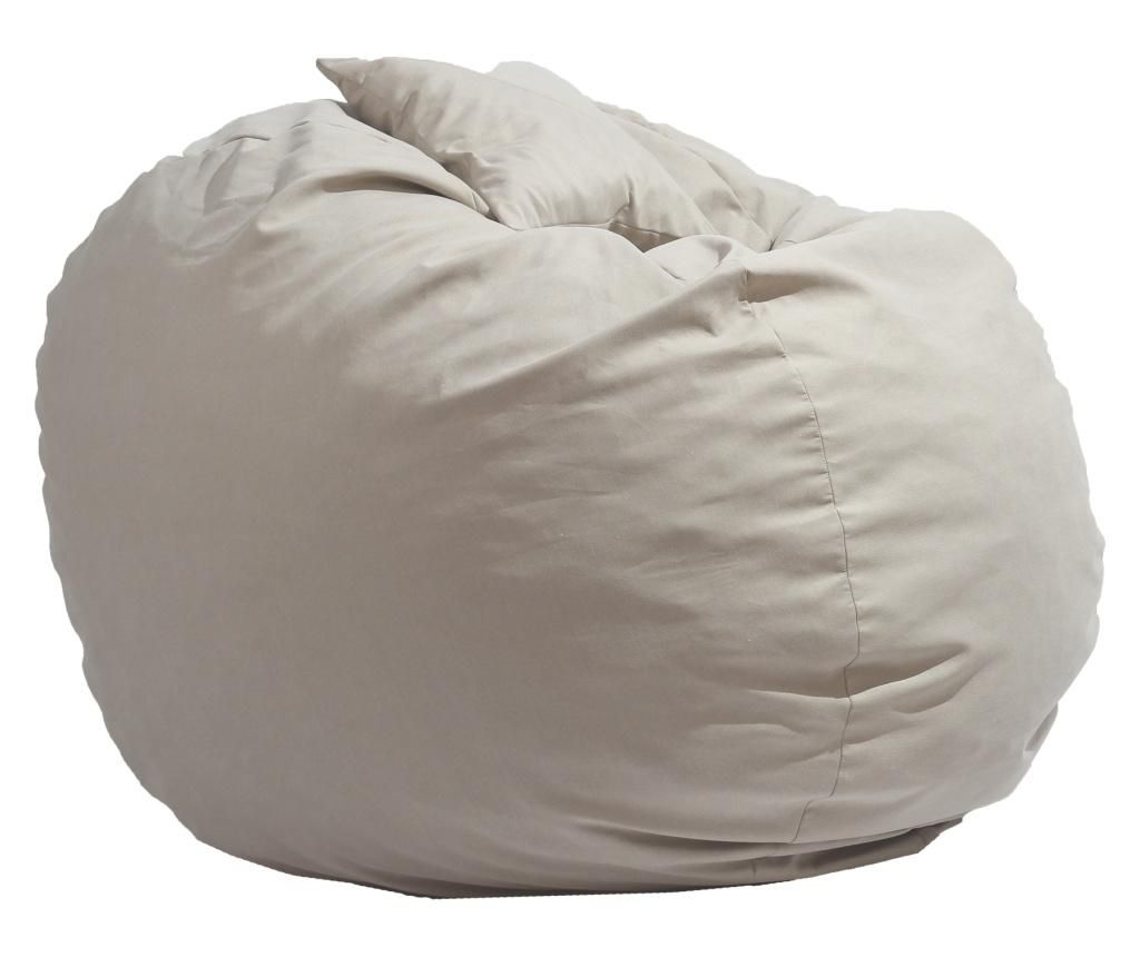 Fotoliu King Size + Perna Decorativa - Rainy Day (gama Premium) Umplut Cu Fulgi De Burete Memory Mix®  100x120x cm